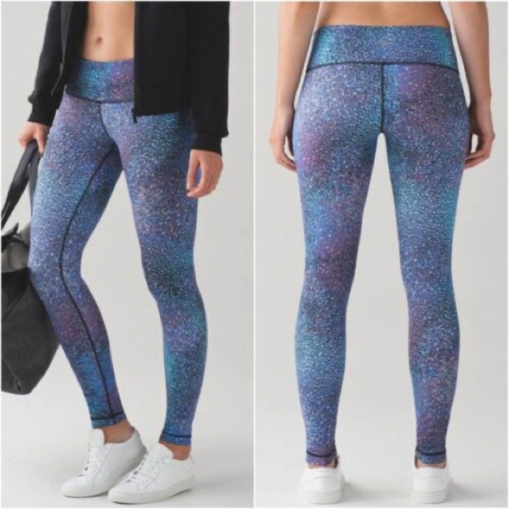 LULULEMON Wunder Under Pant III* Fullux - Mermaid Strive Galaxy